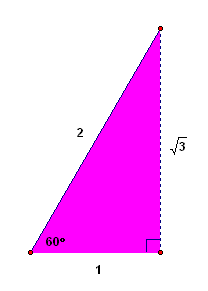 a 30-60-90 triangle