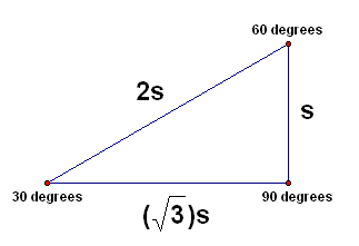 a 30-60-90 triangle