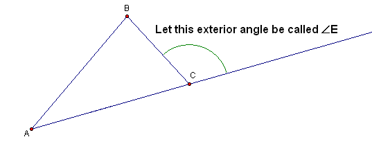 More On Exterior Angles In Triangles