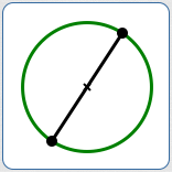 diameter as a line segment