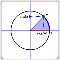 an angle in the unit circle