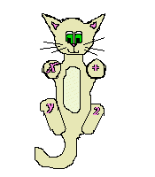 an animated cat