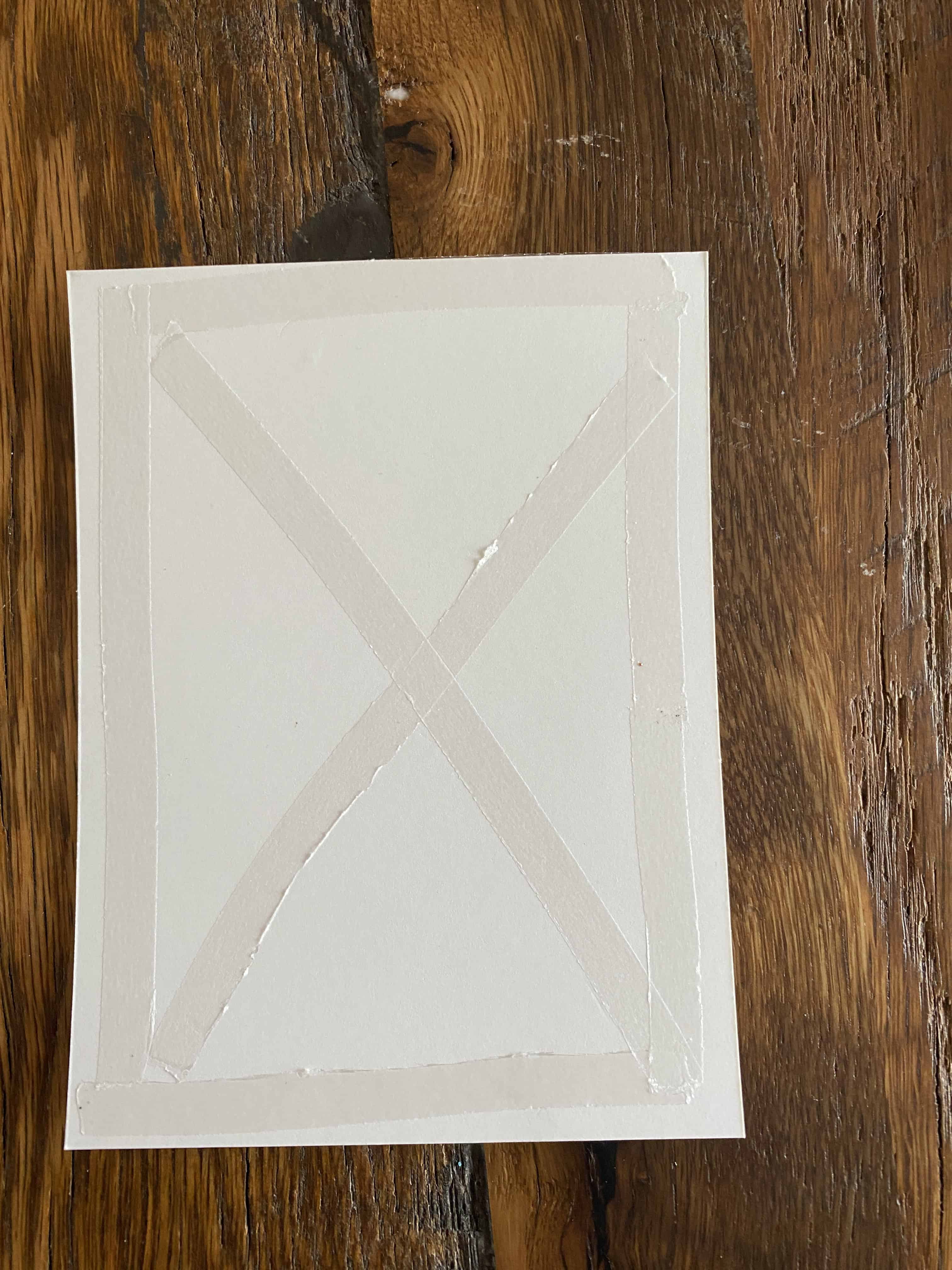 adhesive on back of main panel