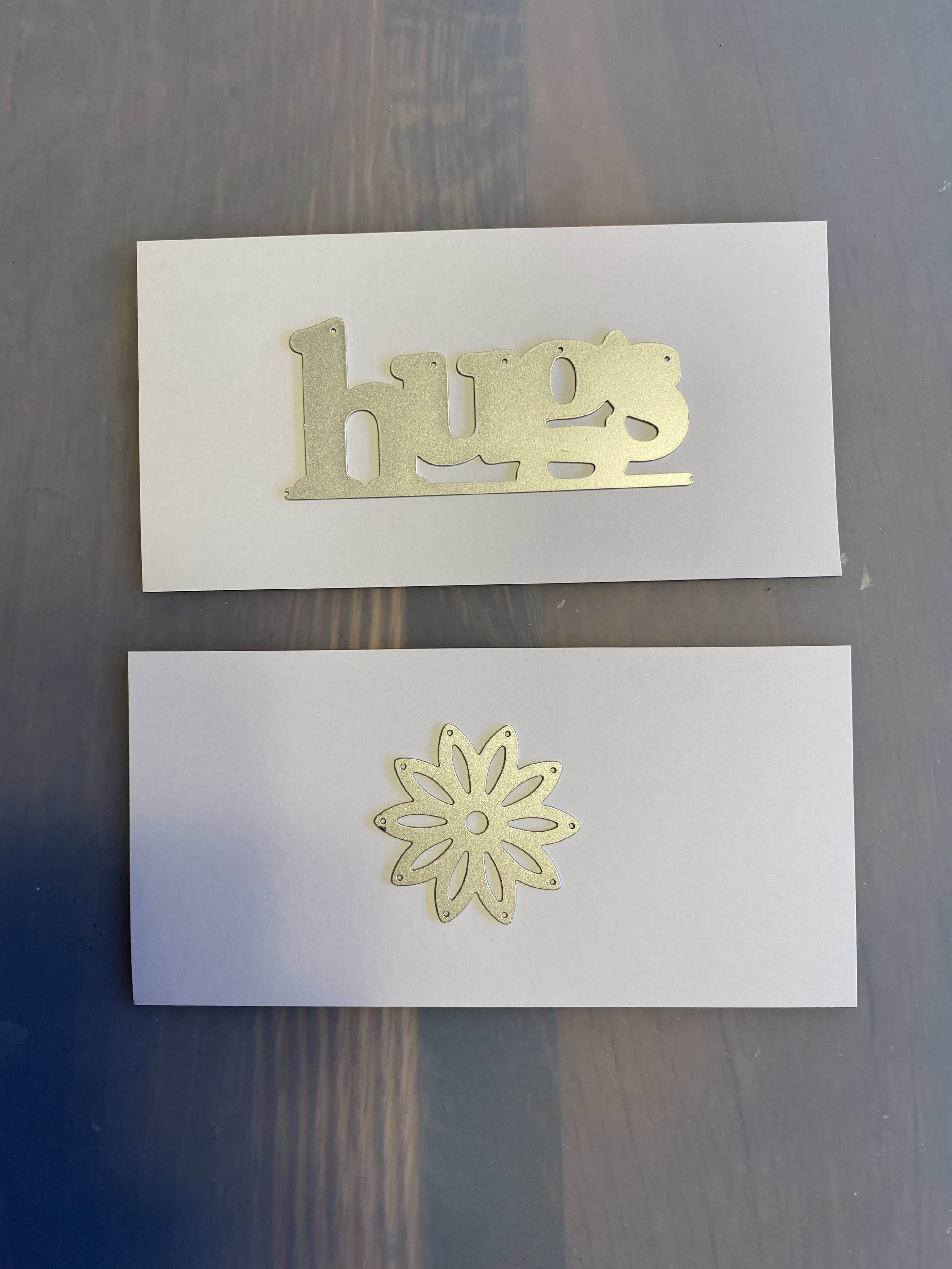 edgeable sentiment stamp and die set