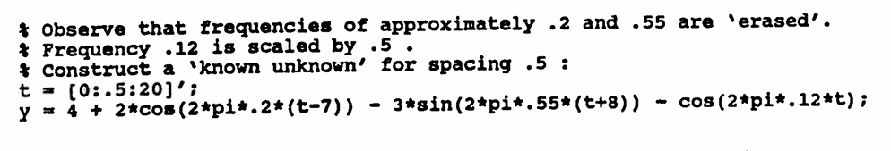 MATLAB example continued: using transfct