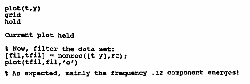 MATLAB example continued: using transfct