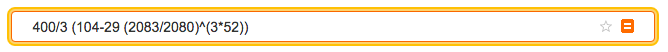 put value of n inside parentheses