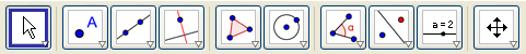 GeoGebra toolbar