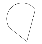 not made of line segments; not a polygon