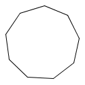 a regular nonagon