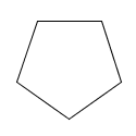 a regular pentagon