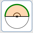 arc length corresponding to 180deg central angle