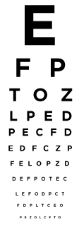 an eye chart