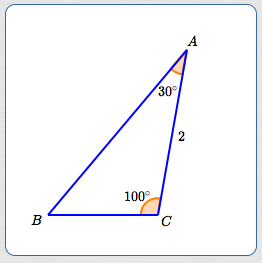 Law of Sines example