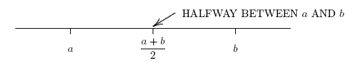 average of two numbers