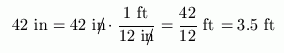 inches to feet conversion