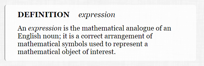 style for Definitions, Theorems, and such