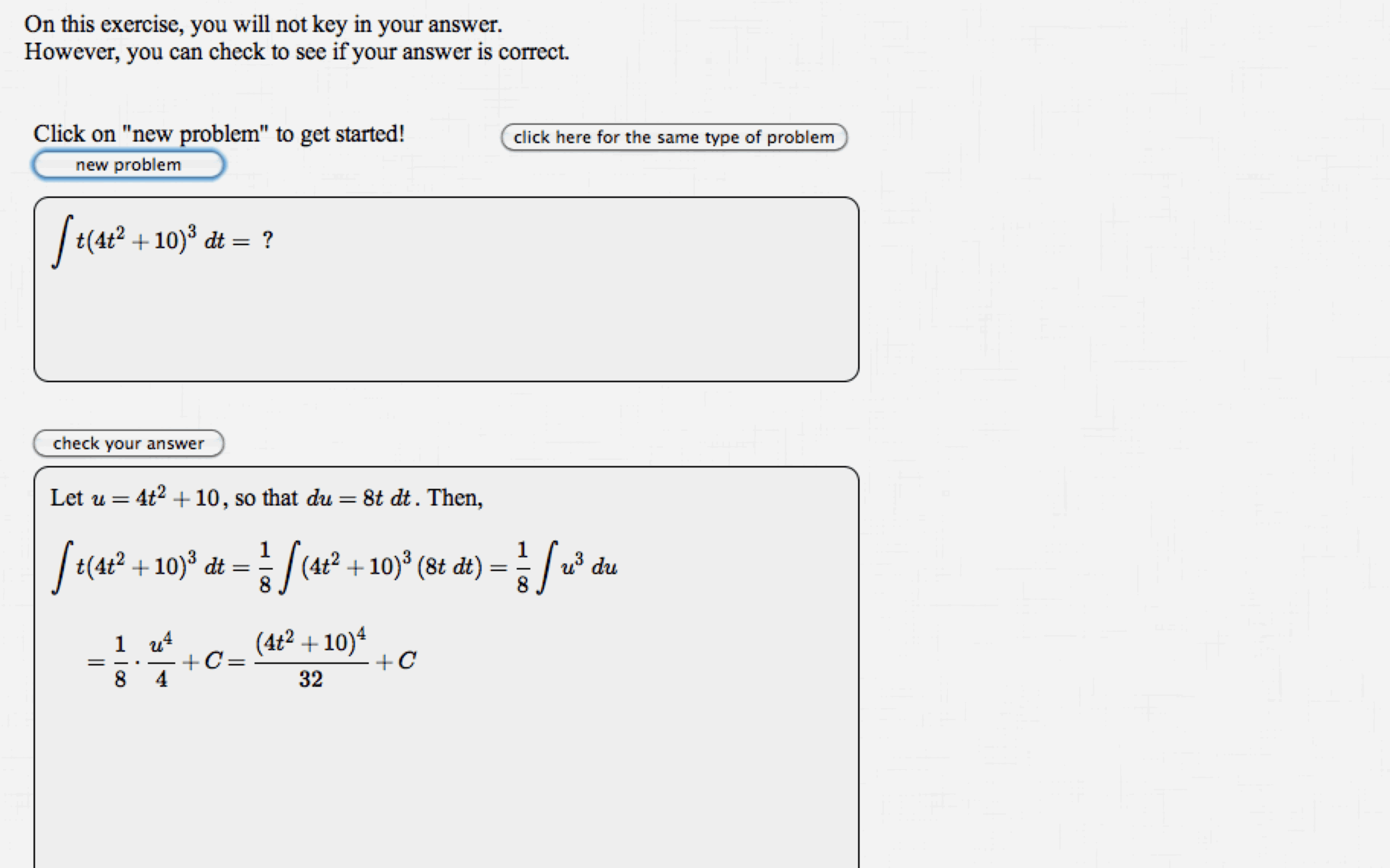 Mixed Integration Practice