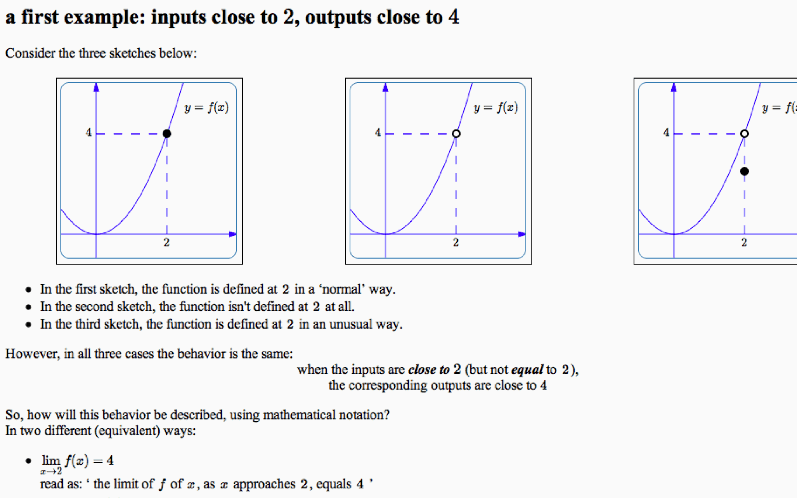 Introduction to Limits